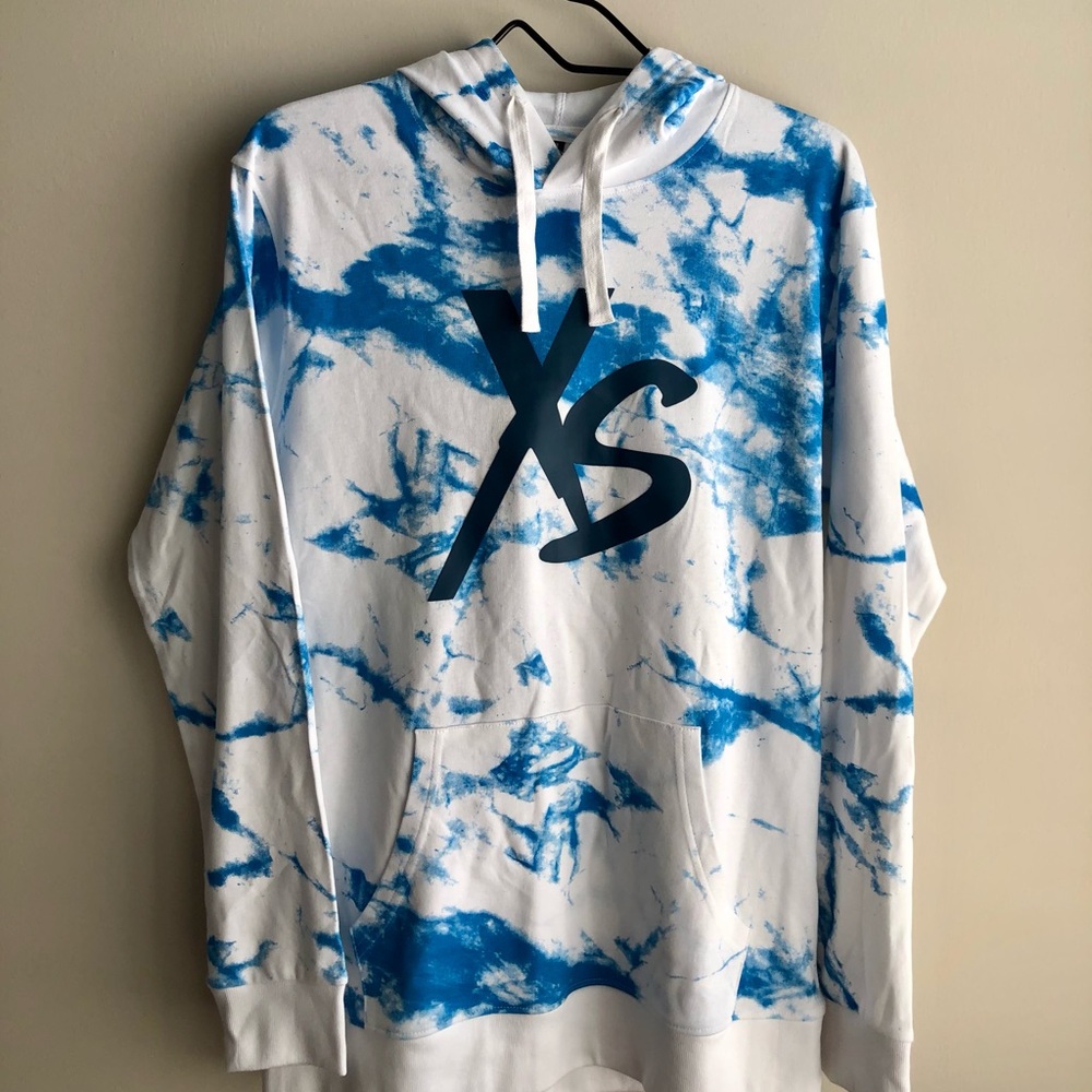 Blue Tie-dye Hoodie